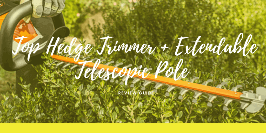Top Hedge Trimmer + Extendable Telescopic Pole
